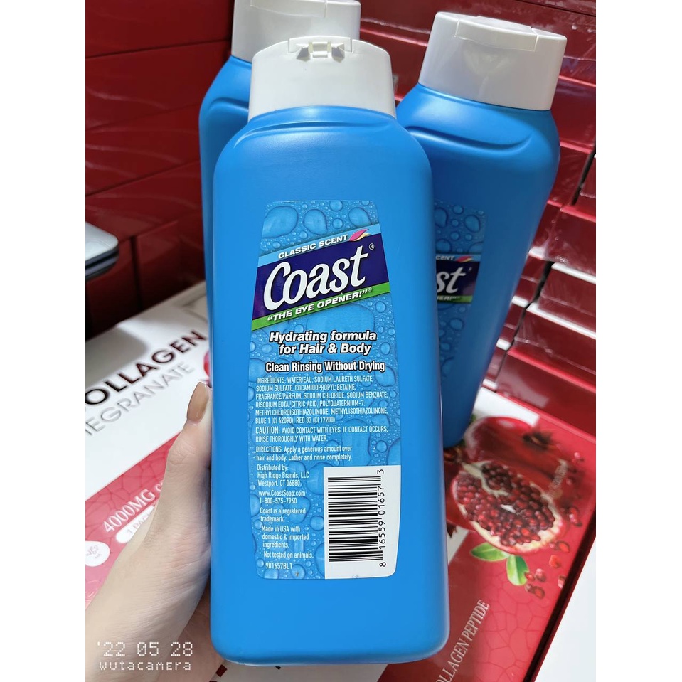 Tắm gội Coast cao cấp 2 in 1 (946ml)