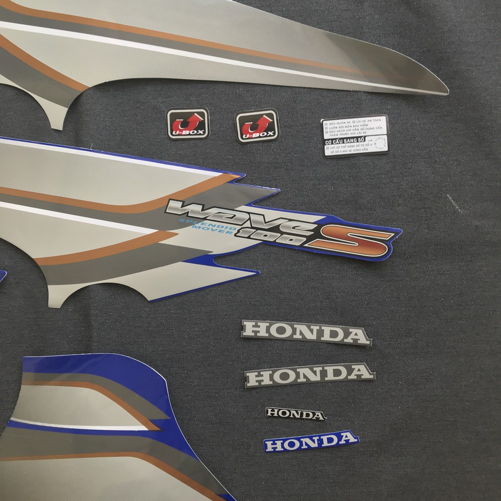 [CỰC RẺ] Bộ tem dán full xe WAVE S 100CC ( ĐỦ MÀU )