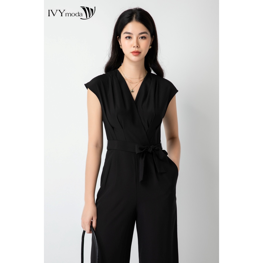 [NHẬP WABRTL5 GIẢM 10% TỐI ĐA 50K ĐH 250K ]Jumpsuit quần dài nữ IVY moda MS 18M6388