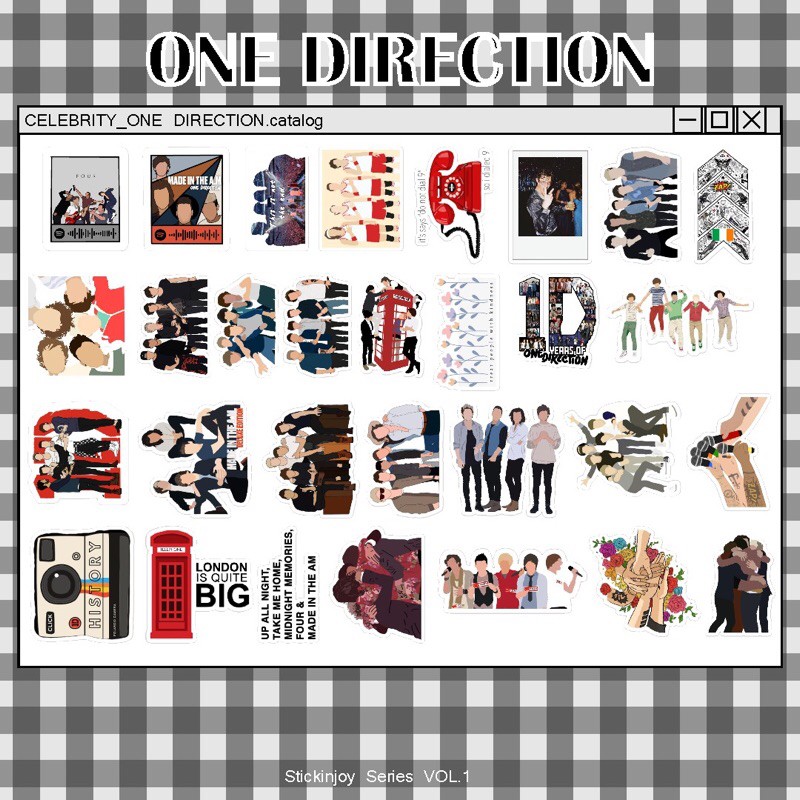 Set 30 Miếng Dán 1d One Direction