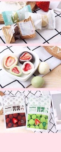 Kẹo Bọc Dâu Tây Sấy