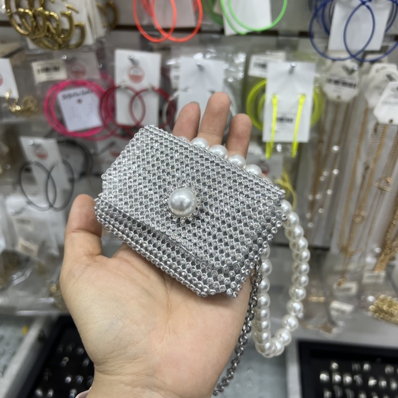 Túi đá mini quai ngọc thời trang mới nhất 2022