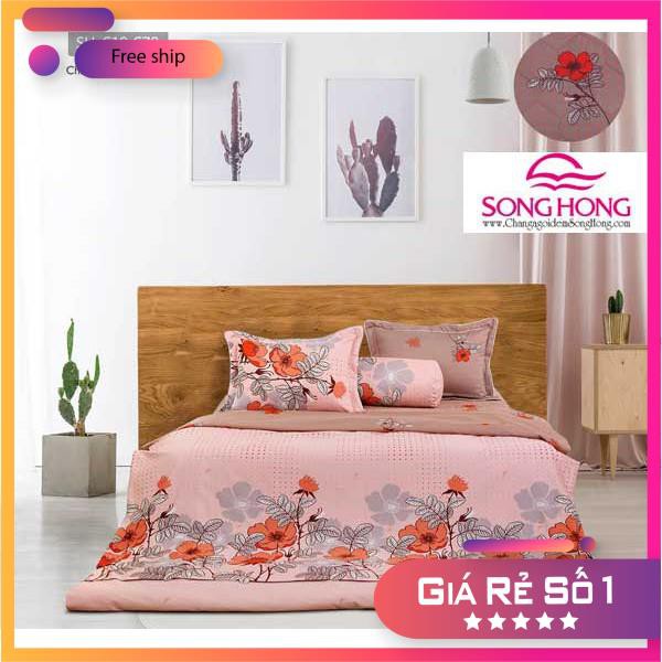 [Thanh Lý] - Bộ chăn ga gối Sông Hồng chần bông mã C19 C78 100% chính hãng kích thước 180x200