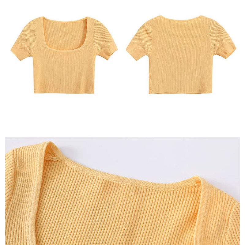 Áo thun ngắn 8 màu sắc gợi cảm dành cho nữ