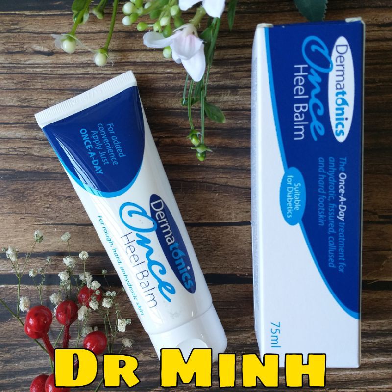 Kem giảm nứt nẻ gót chân, bàn chân, ngón chân tay Once Heel Balm Dermatonics 75ml