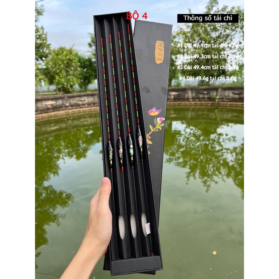 BỘ 4 PHAO NANO CÂU ĐÀI CAO CẤP. PHAO CÂU CÁ TỔNG HỢP. PHAO CÂU ĐÀI