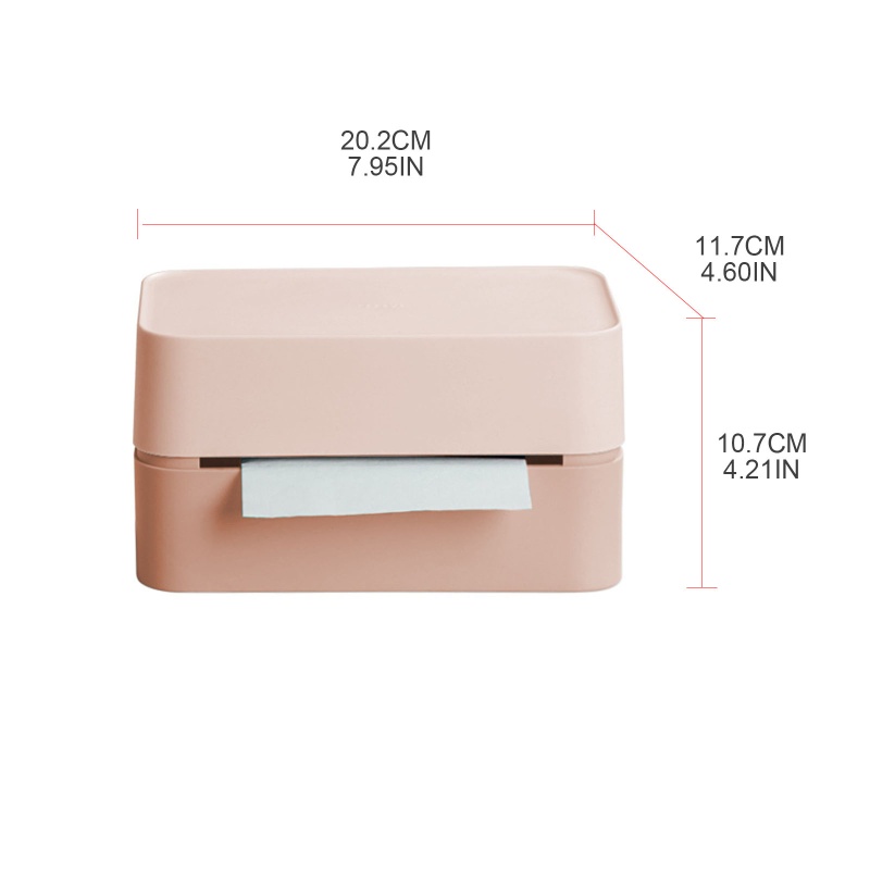 Hộp Đựng Khăn Giấy Rút Siêu Đơn Giản Chống Trượt