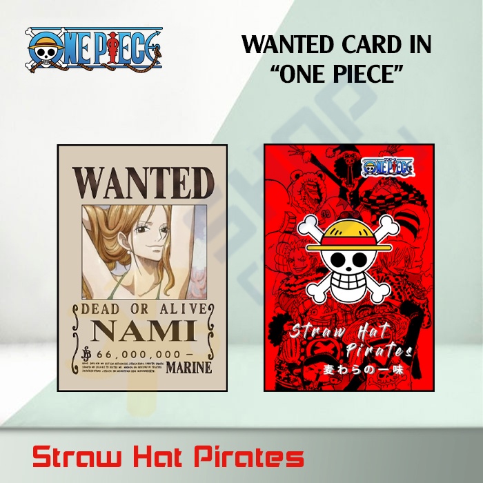 Thẻ truy nã One piece - Wanted card