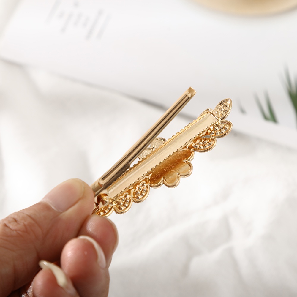 Set 2 kẹp tóc Haimeikang đính đá thời trang Hàn Quốc