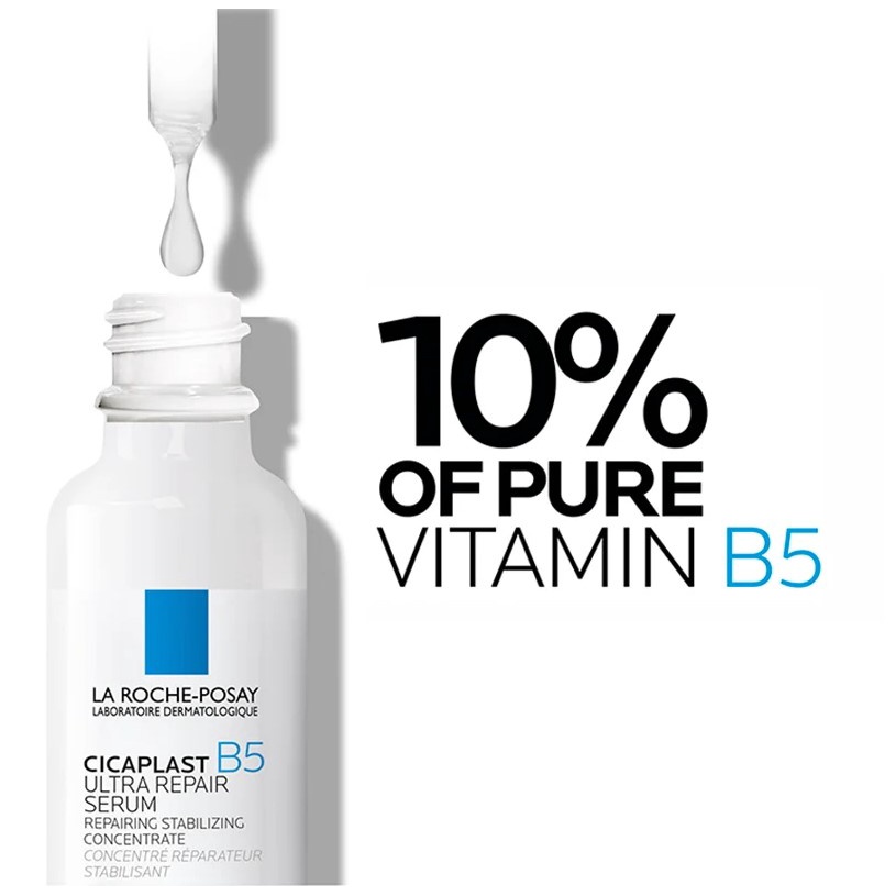 Tinh Dưỡng Chất Phục Hồi Da, Dưỡng Ẩm, Làm Dịu Da, La Roche-Posay Laboratoire Dermatologique Cicaplast B5 Serum
