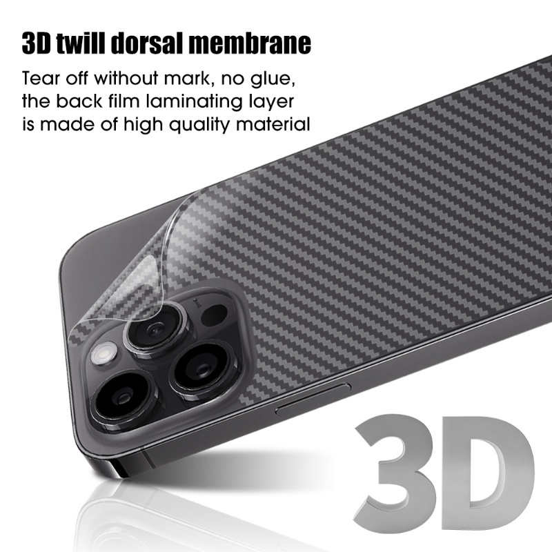 Miếng Dán Bảo Vệ Điện Thoại Bề Mặt Nhám Họa Tiết Sợi Carbon 3D Chống Trầy Xước Cho iPhone14 / 14 Plus / 14 Pro / 14 Pro Max