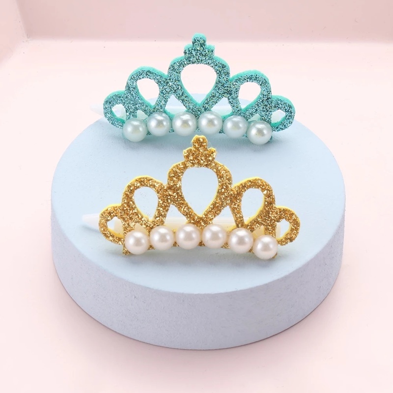 New Pet Crown Pearl Hair Clip / Cute Dog Cat Head Flower / Pet Hair Accessories