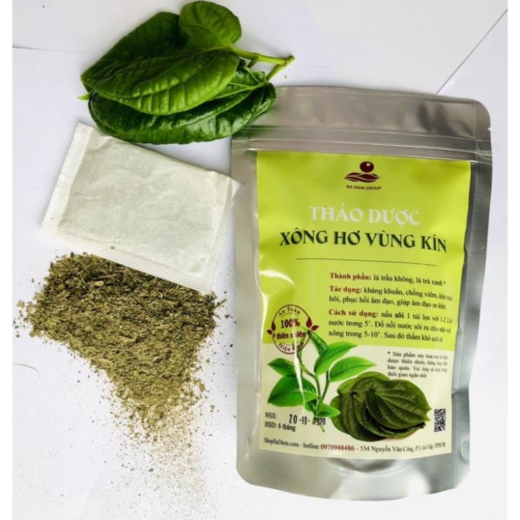 LÁ TRẦU KHÔNG Xông Hơi Vùng Kín Thảo Dược Giảm Viêm, Se Khít Âm Đạo Khử Mùi