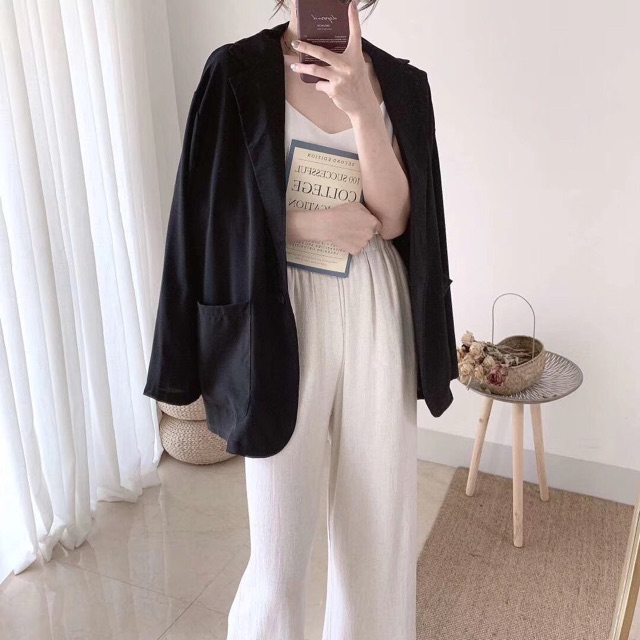 Áo blazer đũi mềm | BigBuy360 - bigbuy360.vn