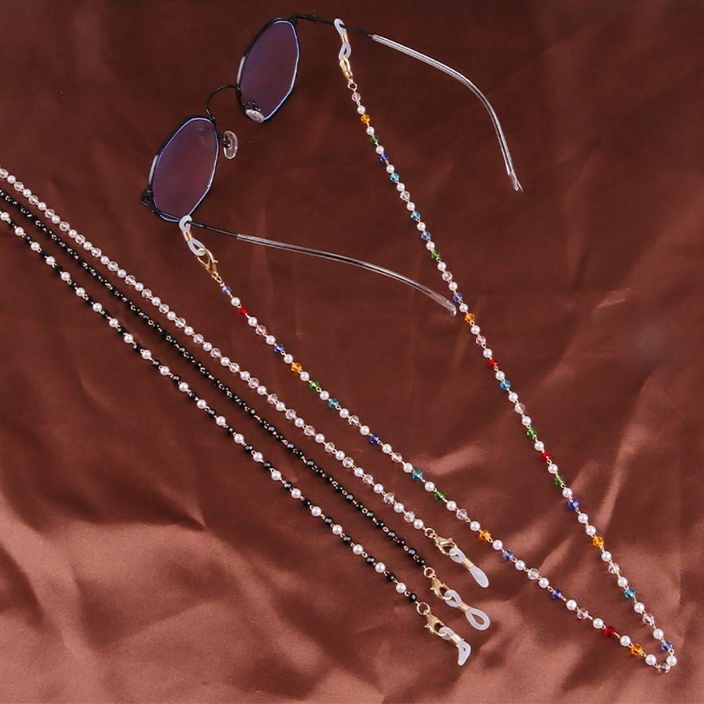 Dây Đeo Mắt Kính Chống Thất Lạc Bằng Hợp Kim Đính Hạt Ngọc Trai Đơn Giản Bảo Vệ Cho Bé
