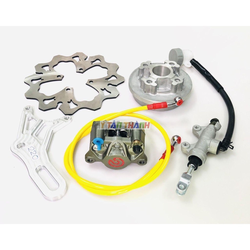 bộ đĩa sau wave heo rembo xám đĩa 220mm V1 0294