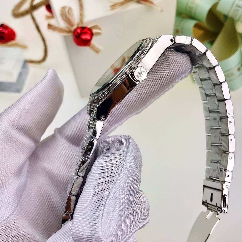 Đồng hồ nữ MICHAEL KORS CHANNING MK6089 AVÉ SILVER TONE UNISEX Case 38MM. 5ATM