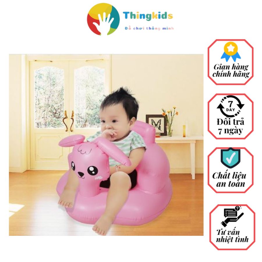 Ghế hơi cho bé tập ngồi an toàn cho bé có thể gấp gọn - Thingkids