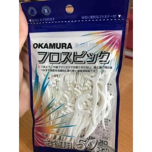 Tăm chỉ nha khoa OKAMURA cho người lớn và trẻ em