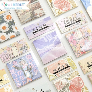 Flowertree Set 60 Giấy Trang Trí Sổ Độc Đáo Sáng Tạo