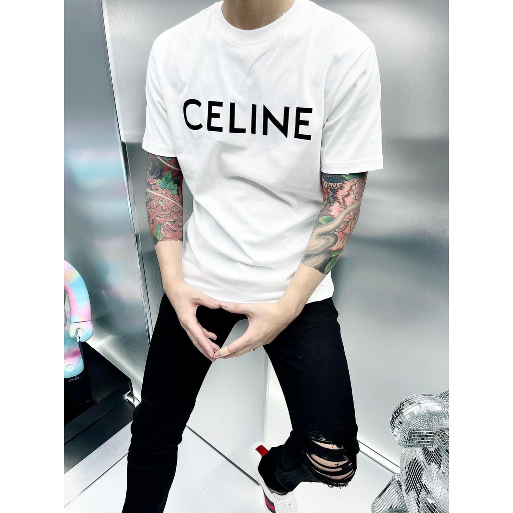 Áo Thun CELINE Basic trẻ trung sang trọng, Áo phông Unisex nam nữ