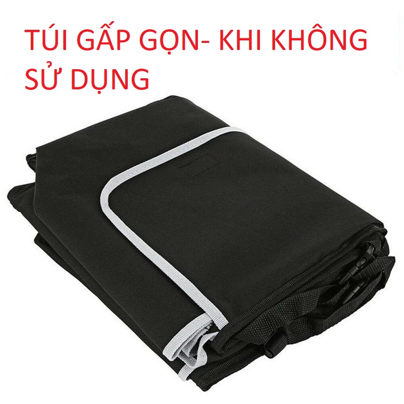 Túi hộp để đồ treo sau ghế ô tô  Túi vải gấp gọn treo lưng ghế xe hơi