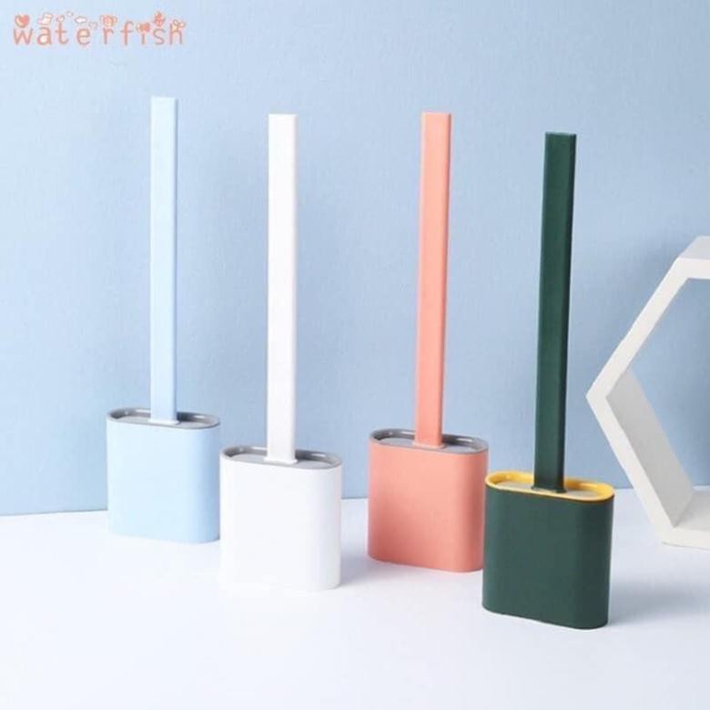 CHỔI CỌ TOA LÉT KÈM HỘP ĐỰNG MẪU MỚI VỚI ĐẦU CỌ BẰNG SILICON MỀM KHÔNG LÀM XƯỚC MEN BỒN CẦU 88185 SHOP KHO TỔNG