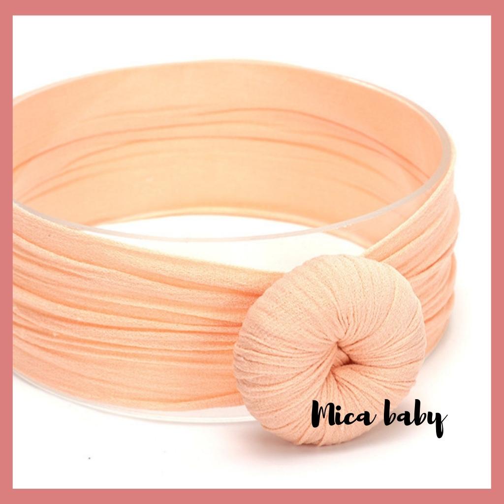 Băng đô thun bản to xoắn ốc siêu cute cho bé gái BD48 Mica Baby