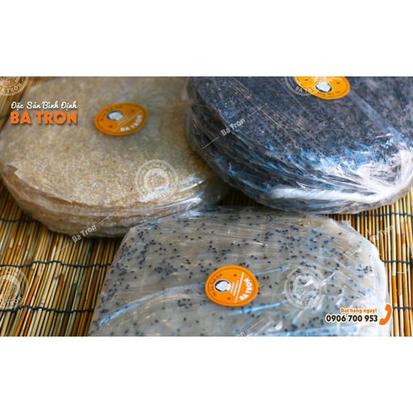 [Nguyên Gốc Bình Định]_Bánh Tráng Mè Đen_GIÒN THƠM MÈ