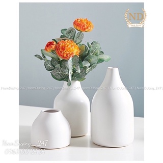 Bình gốm cắm hoa phong cách Hàn