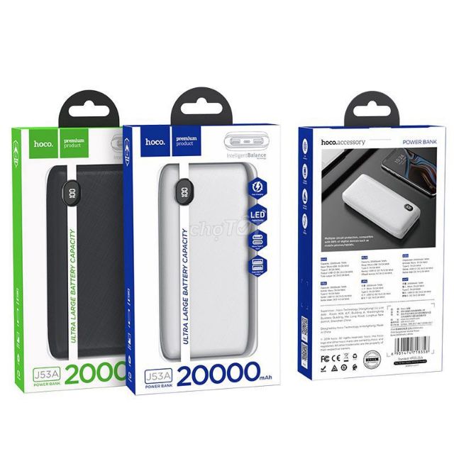 Pin Sạc Dự Phòng HOCO J53A 20000mAh