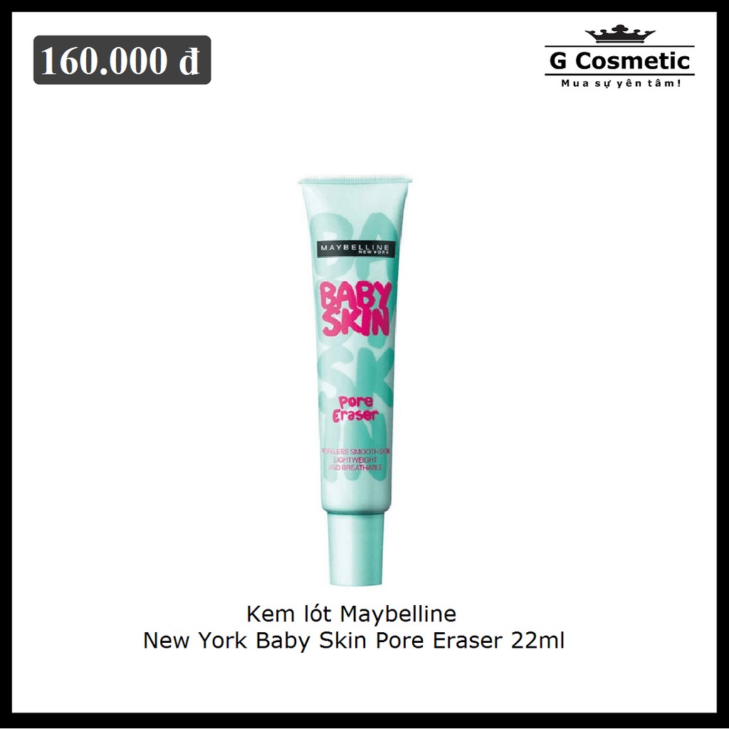 Kem Lót Kiềm Dầu Che Lỗ Chân Lông Maybelline Pore Eraser Baby Skin 22ml