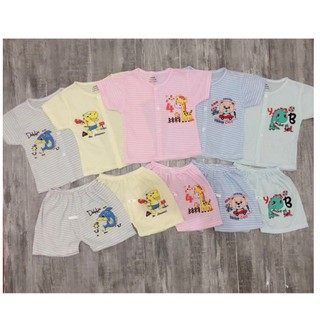 Bộ quần áo NouBaby cộc tay cotton mềm mại thoáng mát cho bé
