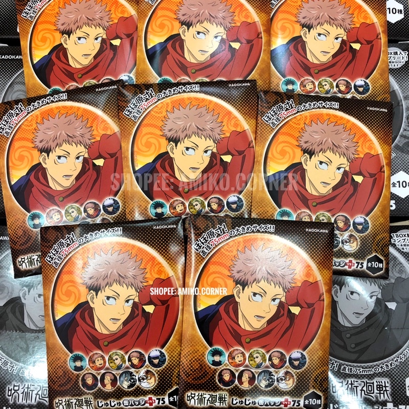 Pack nhân phẩm badge jujutsu no kaisen jjk base huy hiệu hàng chính hãng đọc kĩ mô tả