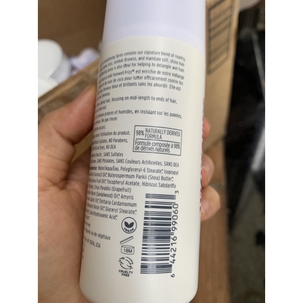 Xịt dưỡng giữ ẩm tóc Briogeo Farewell frizz 147ml