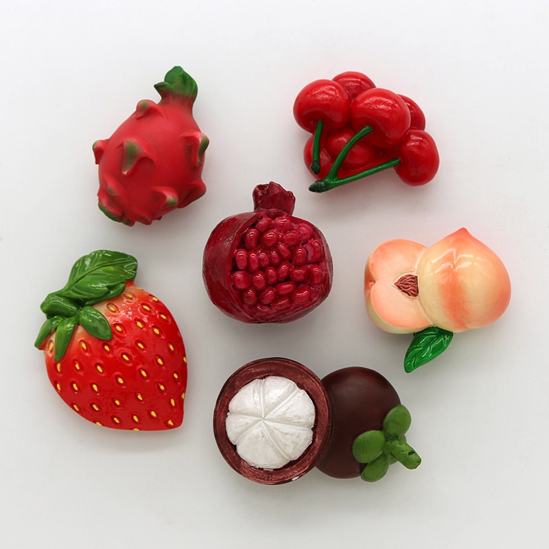 Nam Châm 3D Trang Trí Tủ Lạnh Hình Trái Cây Xinh Xắn