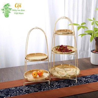 Kệ mẹt tre loại 2 tầng