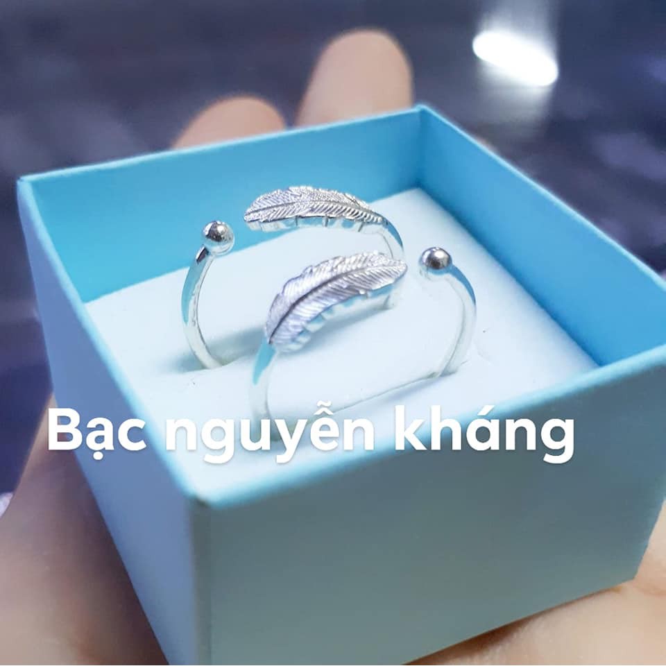 NHẪN LÔNG VŨ BẠC TA
