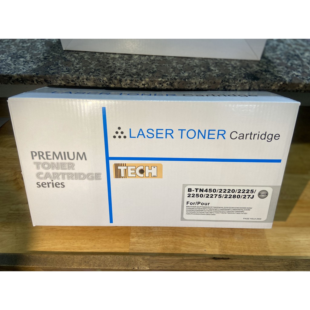 Hộp Mực in Laser Toner 2240/ 2260/ 2280 sử dụng cho máy in TN 450-2220-2225-2250-2275-2280