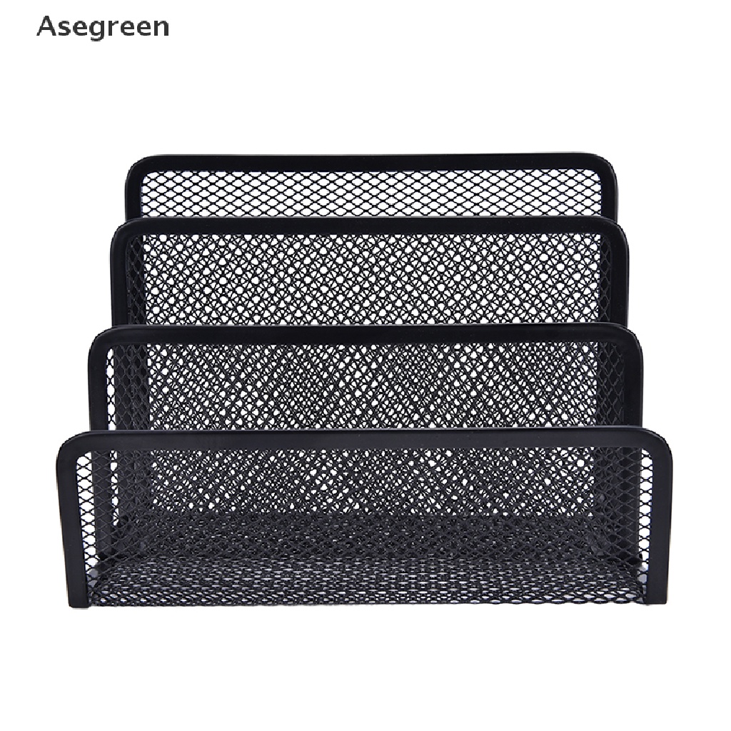 Khay lưới màu đen đựng tài liệu để bàn đa năng tiện lợi