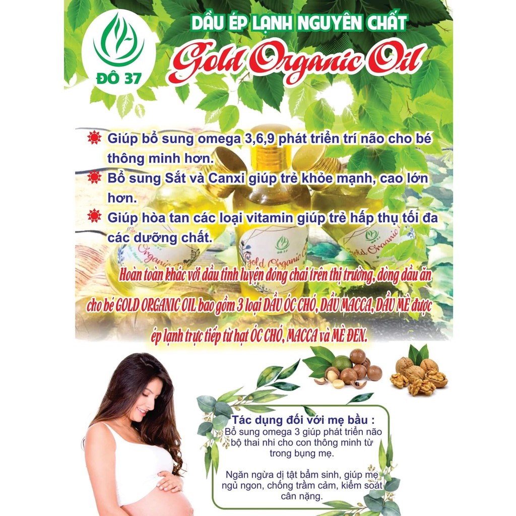 ( SLN 3 ) ( SLN 3 ) DẦU MÈ ĐEN GOLD ORGANIC OIL - Dầu Mè ép lạnh cơ học - Chai 100 ml - Bách Hóa Thực Phẩm Sạch ( HOT 2 