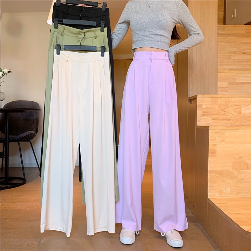 Quần ống rộng IELGY kiểu mỏng thời trang cho nữ