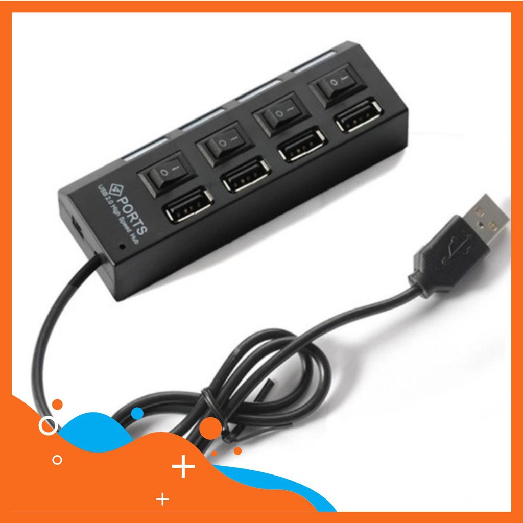 bộ chia usb 1 ra 4 hup usb 4 port bảo hành 03 tháng