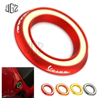 Nắp bọc viền ổ cắm chìa khóa hình tròn bằng nhôm CNC cao cấp cho Vespa GTS Sprint Primavera LX LXV 50 125 250 300 GTS