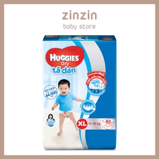 Tã dán, bỉm dán HUGGIES bịch đại size M76/L68/XL62/XXL56