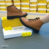 Giày Boot Nữ giayBOM Cổ Lửng Cao Cấp Đế Cao 2 cm B121