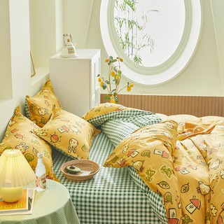 Bộ chăn ga gối Poly cotton gà con