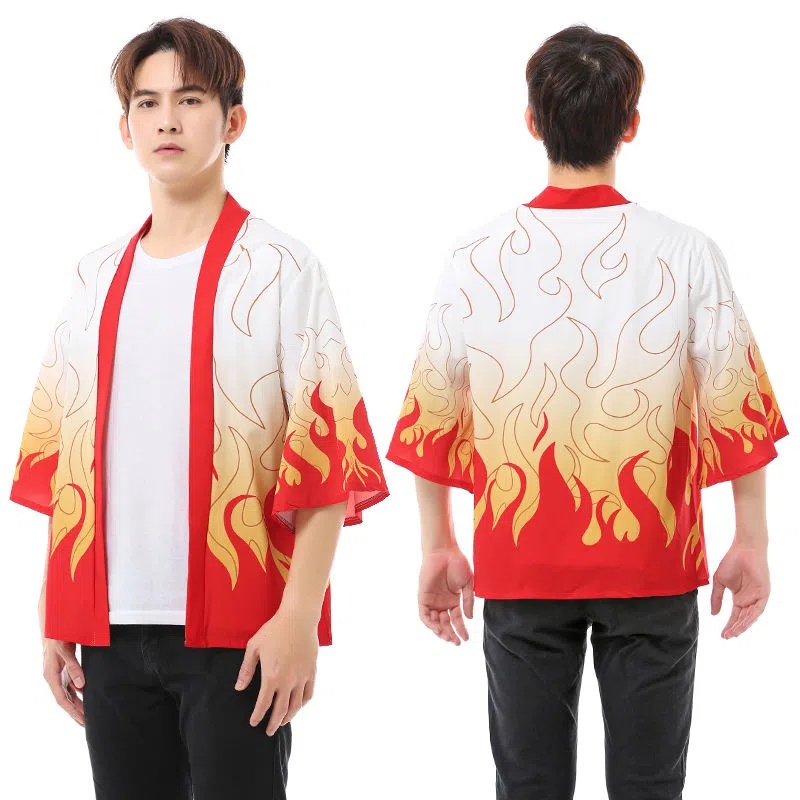 Áo Khoác kimono Hóa Trang Nhân Vật kamado Tanjiro Nezuko Trong Phim Demon Slayer