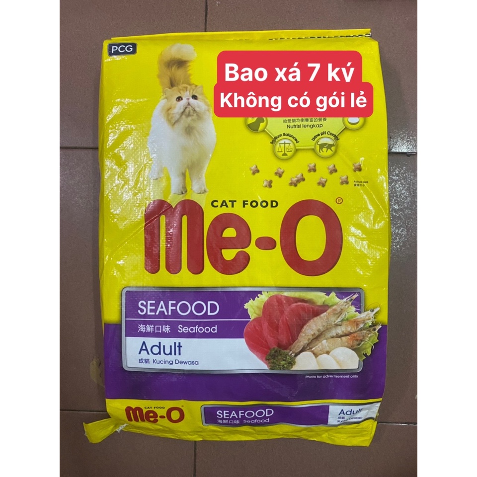 (Giao siêu tốc TPHCM)Thức ăn Cho Mèo trưởng thành Vị Hải Sản Bao Xá 7kg(không có gói lẻ )