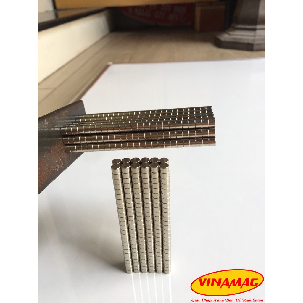 Combo 100 Viên Nam Châm Trắng 3x3mm , Nam Châm Đất Hiếm NdFeB